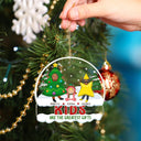 Grandkids Are The Greatest Gifts - Christmas Gift For Grandpa, Grandma, Grandparents - Personalized Custom Shaped Acrylic Ornament