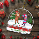 Grandkids Are The Greatest Gifts - Christmas Gift For Grandpa, Grandma, Grandparents - Personalized Custom Shaped Acrylic Ornament