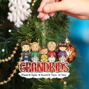 Décoration de Noël personnalisée en acrylique pour petits-enfants, grand-mère, grand-père, grand-mère, papa, maman