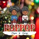 Décoration de Noël personnalisée en acrylique pour petits-enfants, grand-mère, grand-père, grand-mère, papa, maman