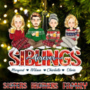 Sisters Besties Forever - Christmas Gift For Siblings, Best Friends And Colleagues - Personalized Cutout Acrylic Ornament