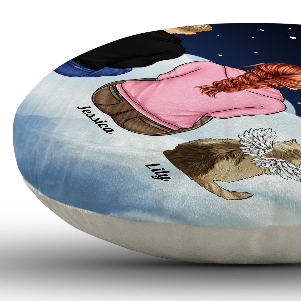 I Miss You - Memorial Gift For Pet Lovers, Dog Mom, Dog Dad, Cat Mom, Cat Dad - Personalized Paw Shaped Pillow