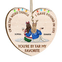 De toutes les choses étranges - Cadeau de Noël pour les meilleurs amis - Décoration en bois personnalisée