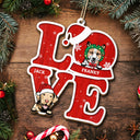 Love Dogs Cats - Christmas Gift For Pet Lovers - Personalized Wooden Cutout Ornament
