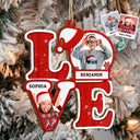 Custom Photo Love Family Kids Dogs Cats - Christmas, Loving Gift For Parents, Grandparents, Pet Lovers - Personalized Custom Shaped Wooden Ornament