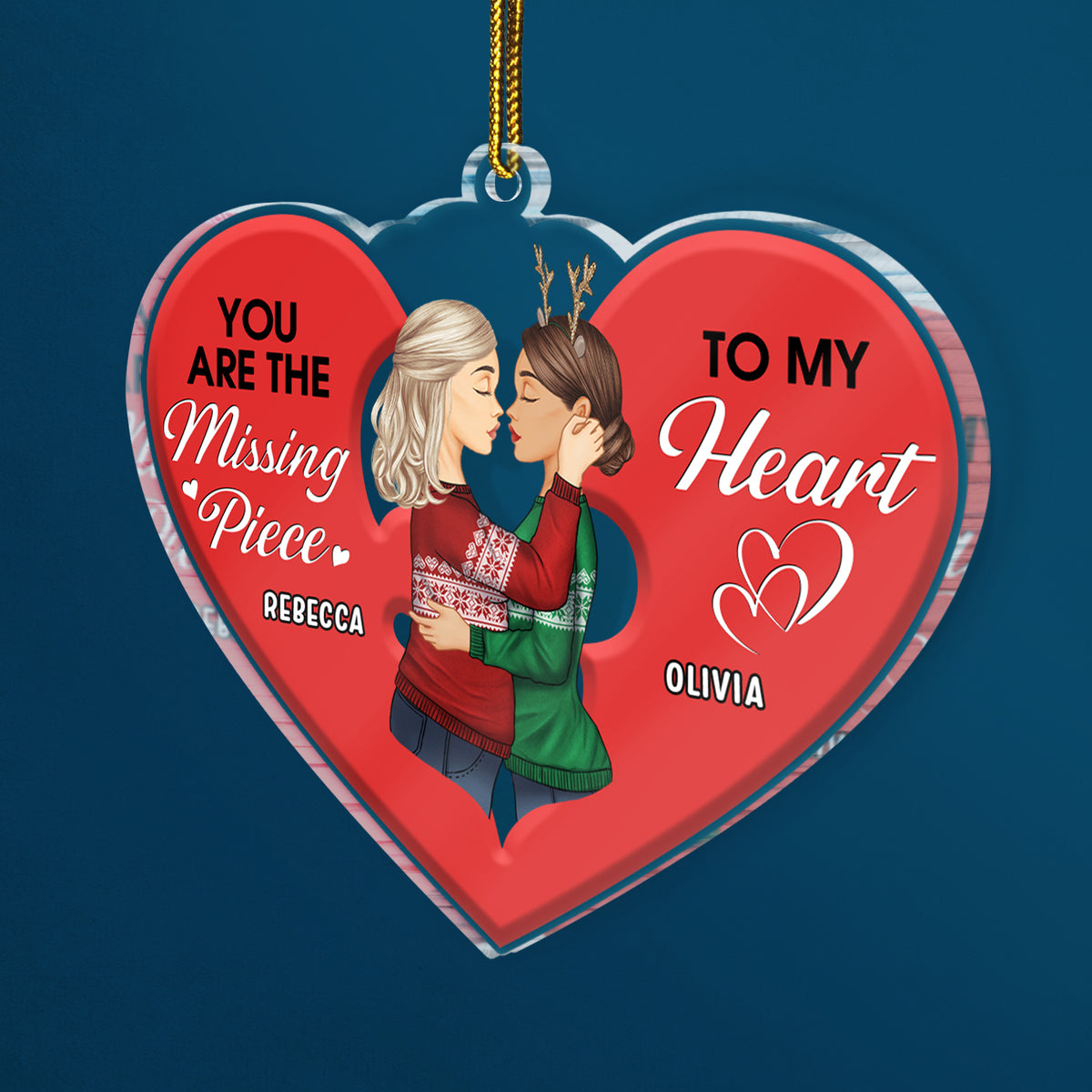 You Are The Missing Piece To My Heart - Christmas Gift For Couples - P ...