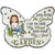 And Into The Garden I Go - Gift For Gardening Lovers, Gardeners - Personalized Butterfly Shaped Metal Sign