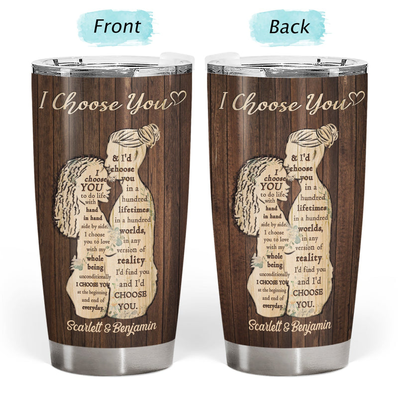 Je te choisis - Cadeau d'anniversaire pour couple - Gobelet personnalisé