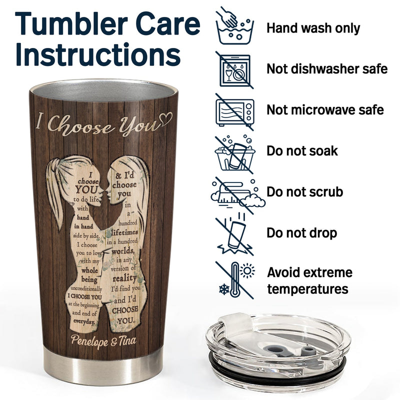 Je te choisis - Cadeau d'anniversaire pour couple - Gobelet personnalisé