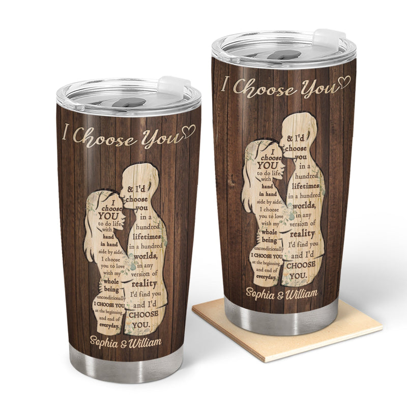 Je te choisis - Cadeau d'anniversaire pour couple - Gobelet personnalisé