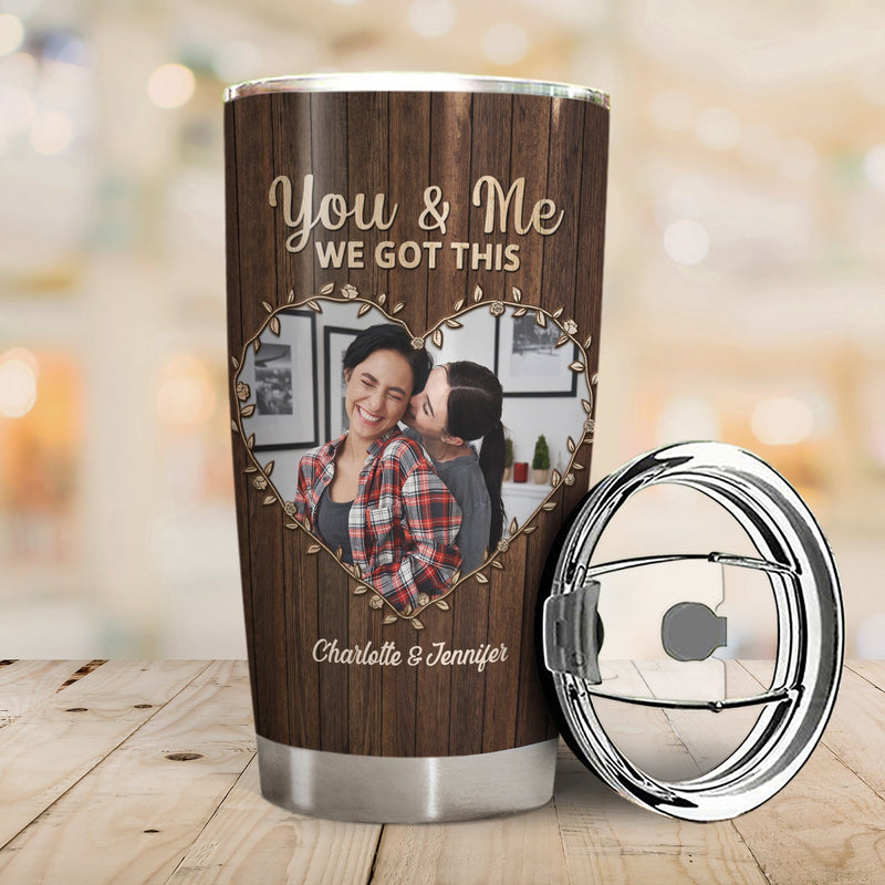 Custom Photo The Day I Met You - Anniversary Gift For Couples - Personalized Tumbler