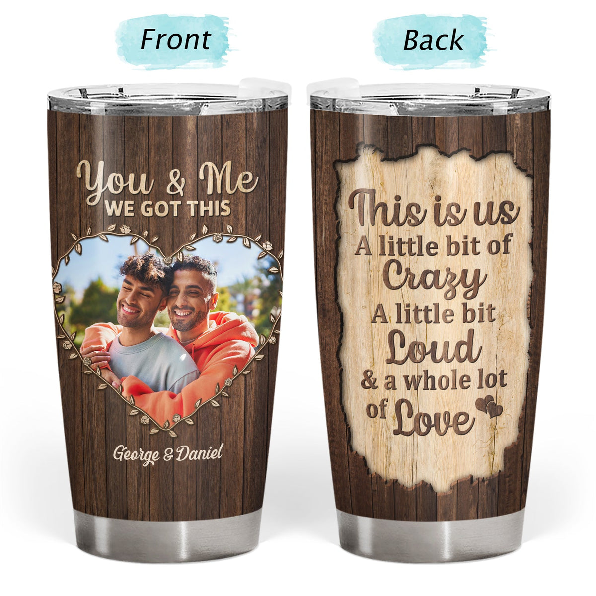 Custom Photo The Day I Met You - Anniversary Gift For Couples - Personalized Tumbler