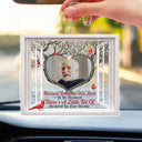 Photo personnalisée « Je suis toujours avec toi » - Cadeau commémoratif pour la famille et les amis - Support de voiture en acrylique personnalisé