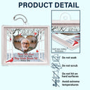 Photo personnalisée « Je suis toujours avec toi » - Cadeau commémoratif pour la famille et les amis - Support de voiture en acrylique personnalisé