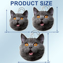 Custom Photo Funny Face Pet Kid Family - Gift For Parents, Grandparents, Pet Lovers - Personalized Acrylic Car Hanger