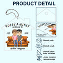 Hubby And Wifey Seasons - Birthday, Anniversary Gift For Spouse, Lover, Husband, Wife, Boyfriend, Girlfriend, Couple - Personalized Acrylic Car Hanger