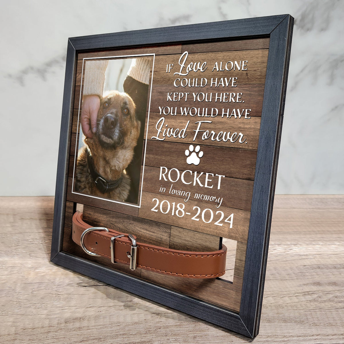 Custom Photo My Hardest Goodbye Memorial, Sympathy Gift For Dog Owne