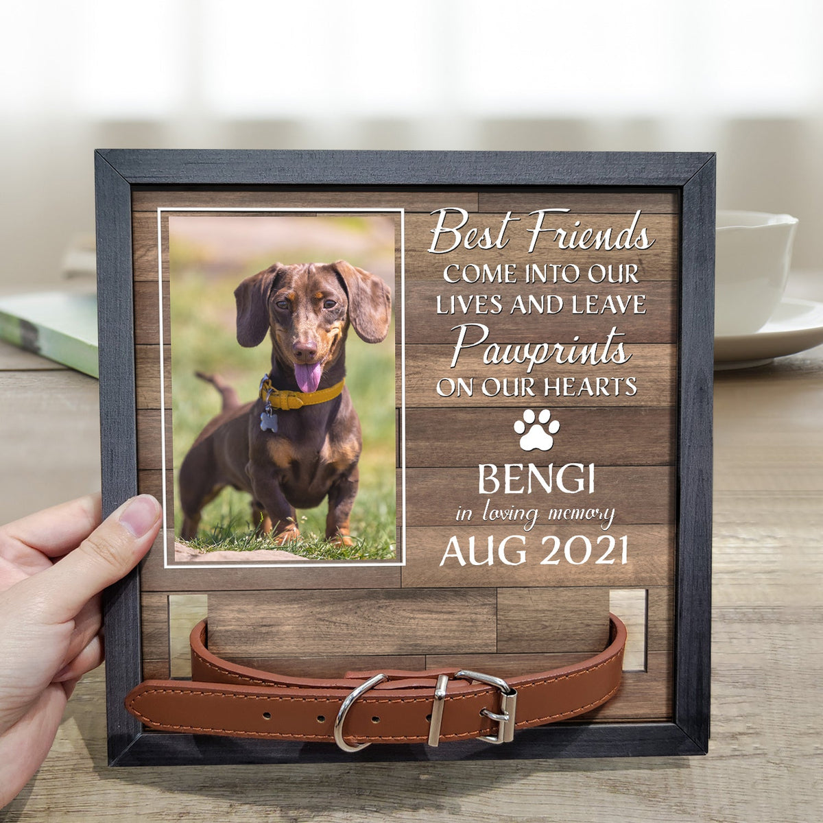 Custom Photo My Hardest Goodbye Memorial, Sympathy Gift For Dog Owne Wander Prints™