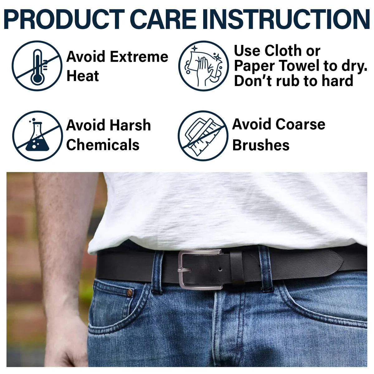 I Hope You Always Know How Hard You Work - Personalized Engraved Leather Belt