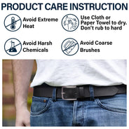 J'espère que vous savez toujours à quel point vous travaillez dur - Ceinture en cuir gravée personnalisée