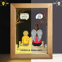 I Miss You I Know - Memorial Gift For Family, Friends, Siblings - Personalized Frame Lamp