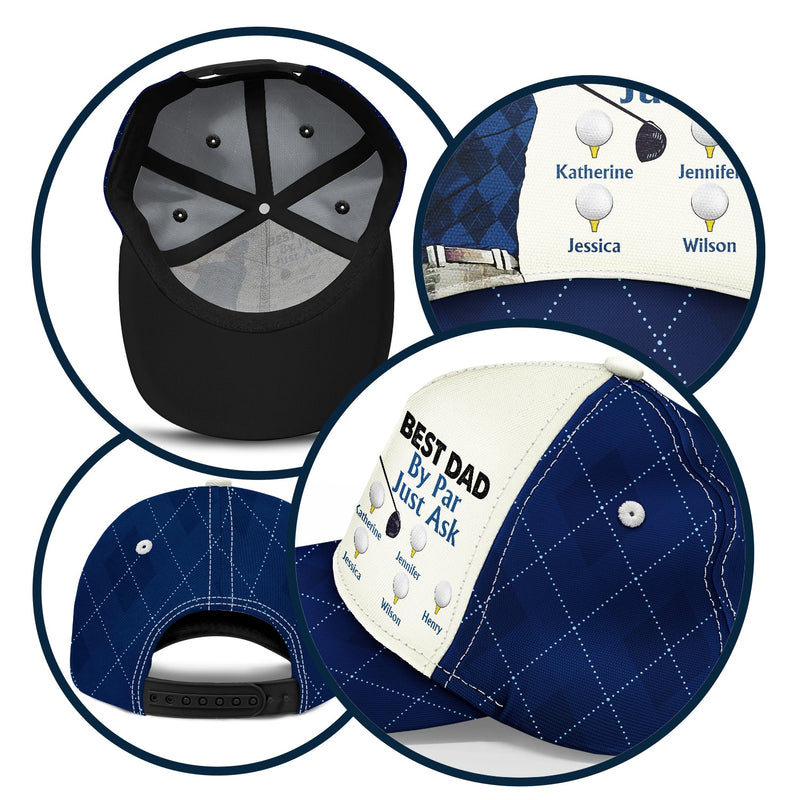 Best Dad By Par - Gift For Father, Golfer - Personalized Classic Cap