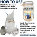 In My Darkest Hour I Found Your Paw - Gift For Dog Lovers, Dog Mom - Personalized Mason Jar Light