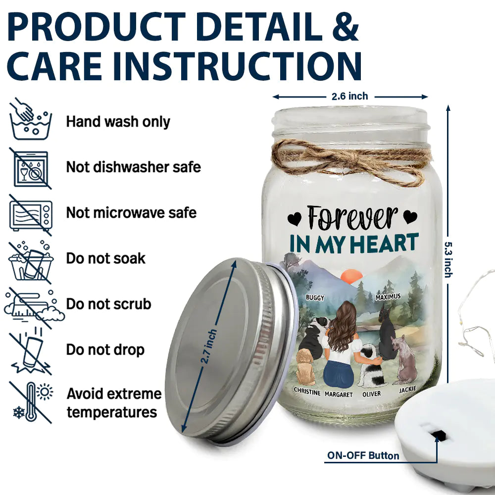 In My Darkest Hour I Found Your Paw - Gift For Dog Lovers, Dog Mom - Personalized Mason Jar Light