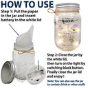 First Mama Now Nanny Flowers - Gift For Grandma, Nana, Granny - Personalized Mason Jar Light