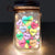 Grandma's Sweethearts Heart By Heart - Gift For Nana, Mom, Mama - Personalized Mason Jar Light
