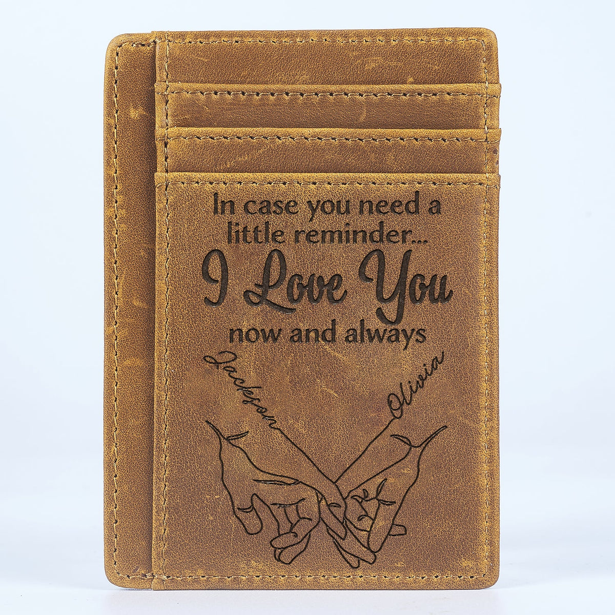 In Case You Need A Little Reminder - Gift For Couples, Husband, Wife - Personalized Card Wallet