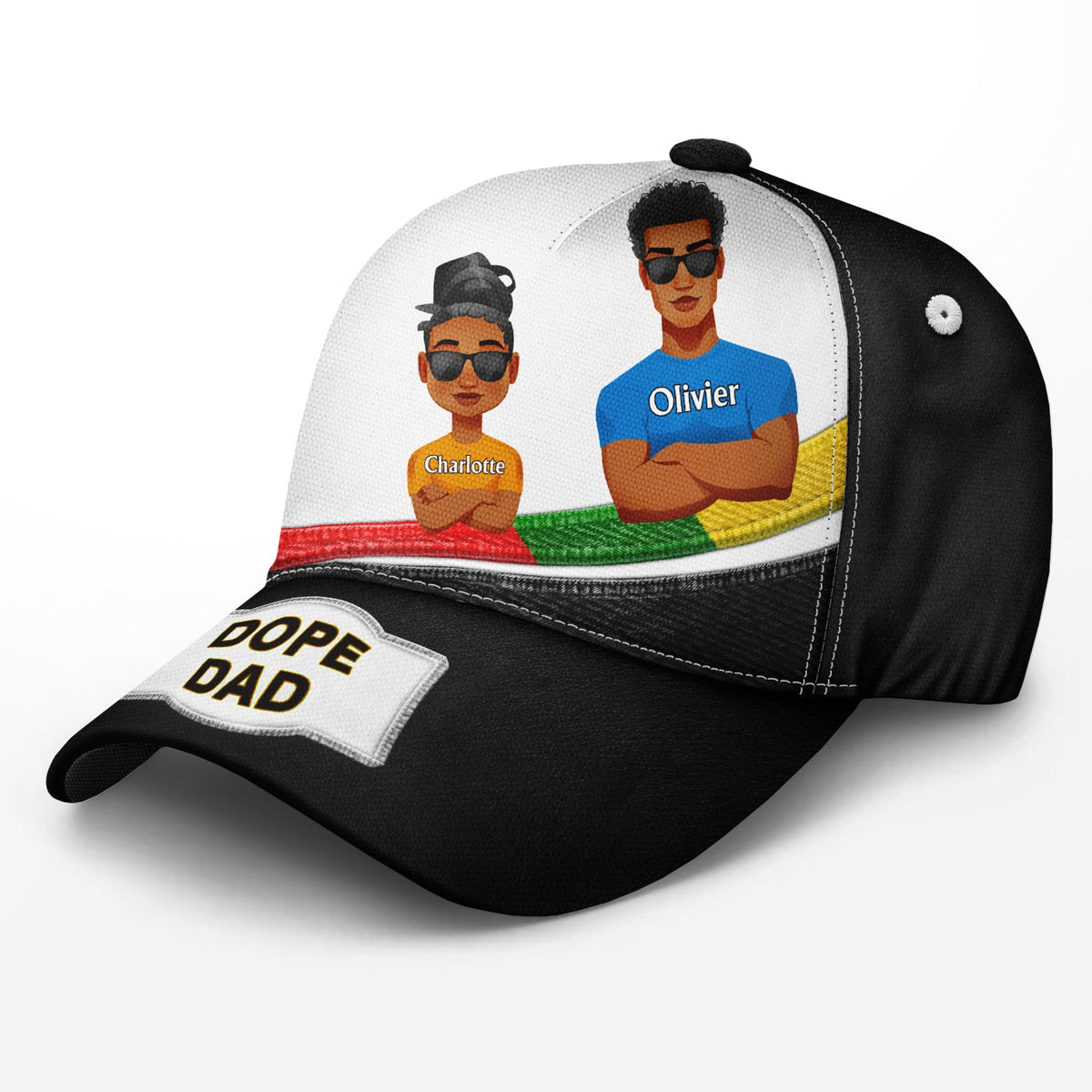Dope Black Dad Best Dad Ever - Gift For Dads, Grandpas, Daughters, Sons - Personalized Classic Cap
