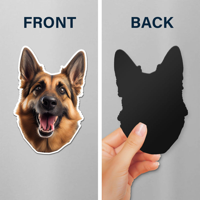 Photo personnalisée avec visage drôle d'animal de compagnie pour enfants - Cadeau pour parents, grands-parents et amoureux des animaux - Aimant personnalisé