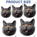 Photo personnalisée avec visage drôle d'animal de compagnie pour enfants - Cadeau pour parents, grands-parents et amoureux des animaux - Aimant personnalisé