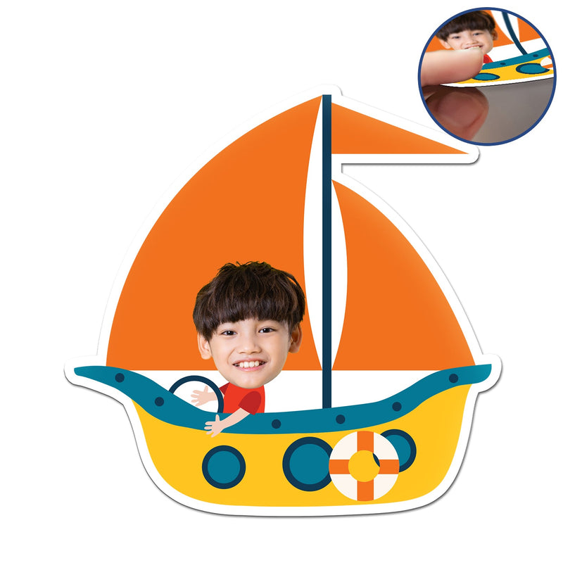 Véhicule photo personnalisé pour enfant - Cadeau pour enfants, petits-enfants, parents, grands-parents - Aimant personnalisé