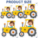 Véhicule photo personnalisé pour enfant - Cadeau pour enfants, petits-enfants, parents, grands-parents - Aimant personnalisé