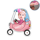 Photo personnalisée d'un enfant conducteur amusant - Cadeau pour enfants, petits-enfants, parents, grands-parents - Aimant personnalisé