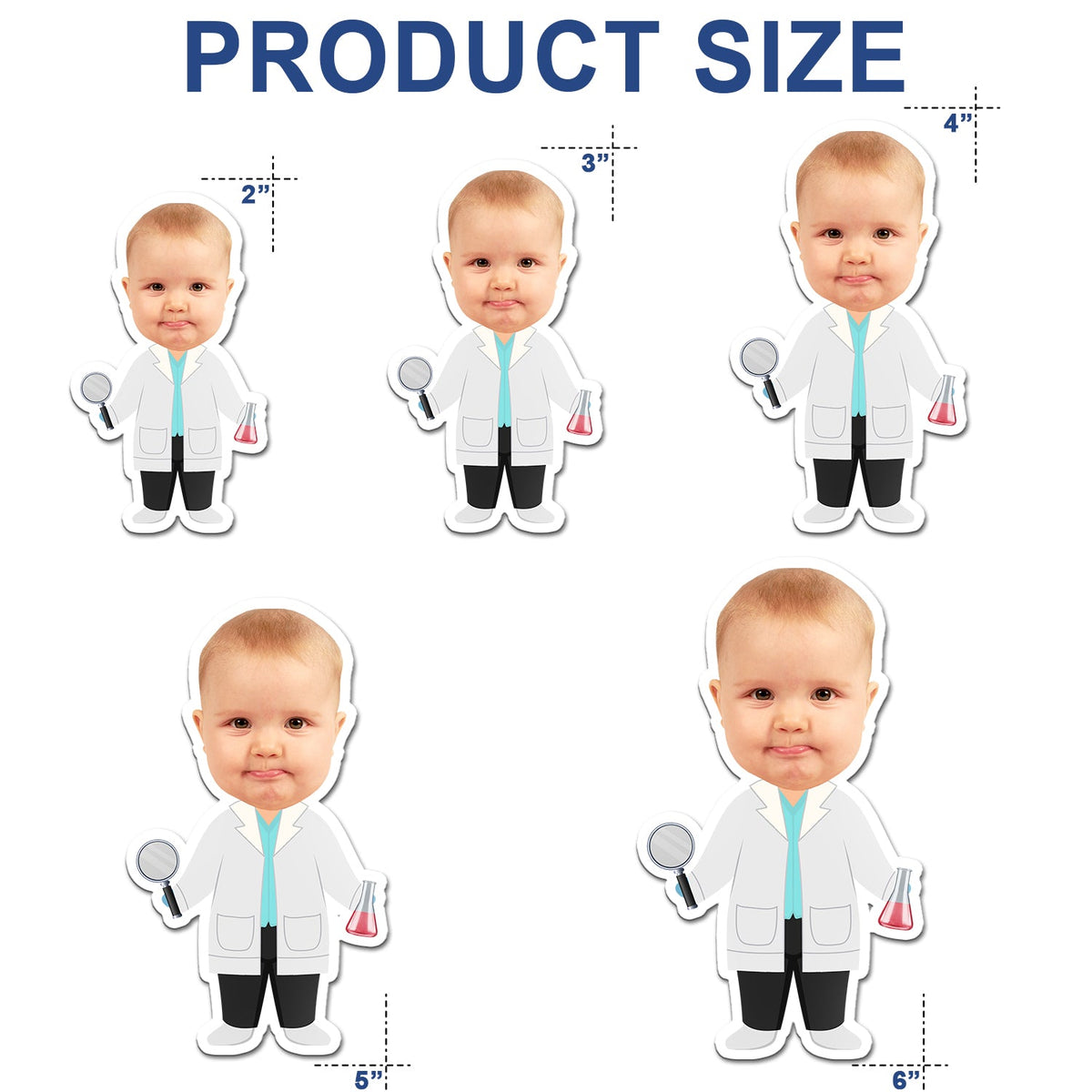 Custom Photo Funny Kid Dream Jobs - Gift For Children, Grandkids - Personalized Magnet