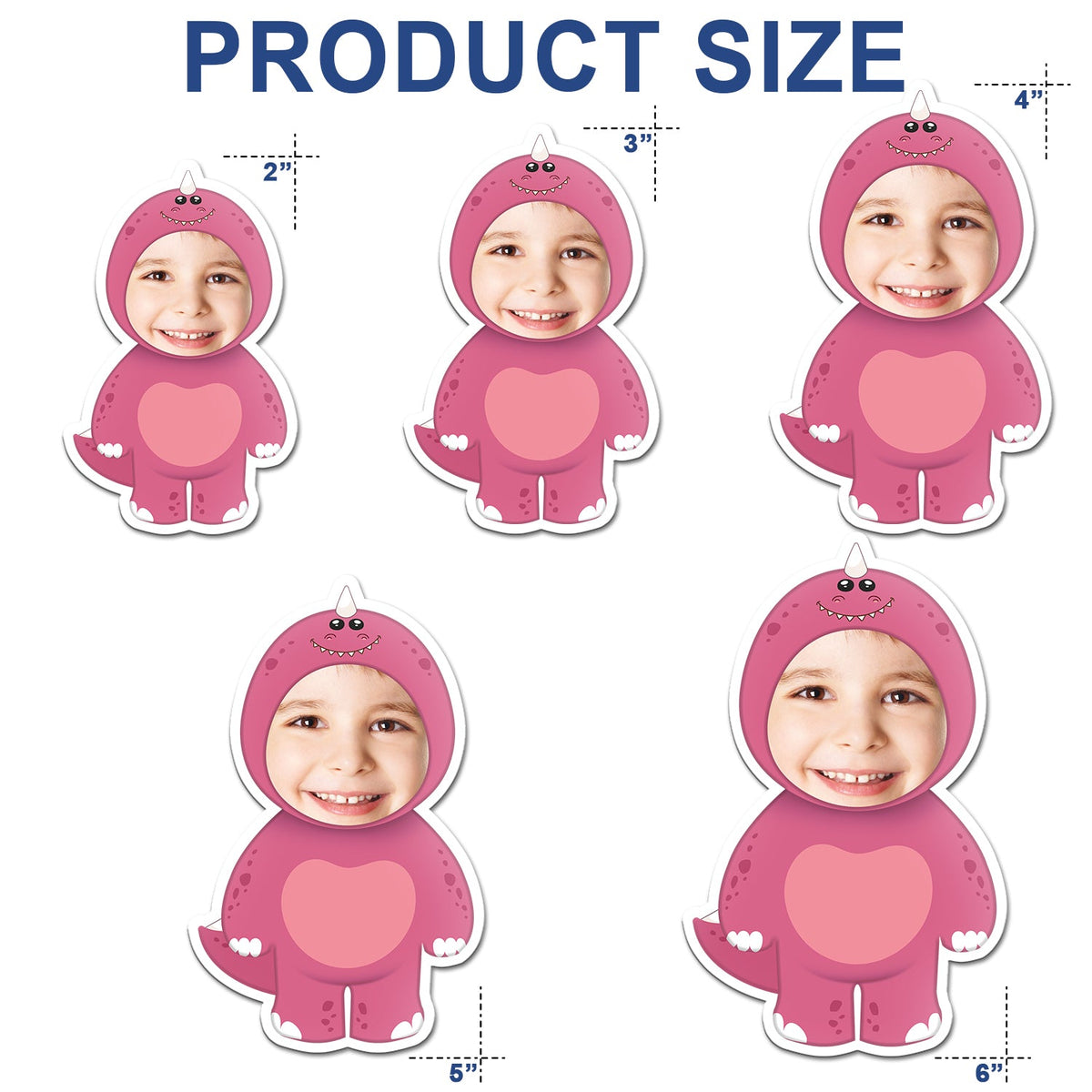 Custom Photo Funny Kid Animal Cosplay - Gift For Children, Grandkids - Personalized Magnet