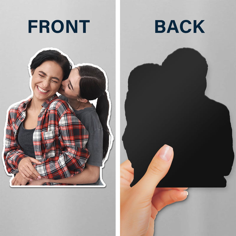 Custom Photo Funny Kids Pet Family - Gift For Parents, Grandparents, Pet Lovers - Personalized Magnet