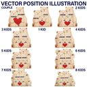 Family Bears - Gift For Parents, Father - Personalized Custom Shaped Wooden Puzzle