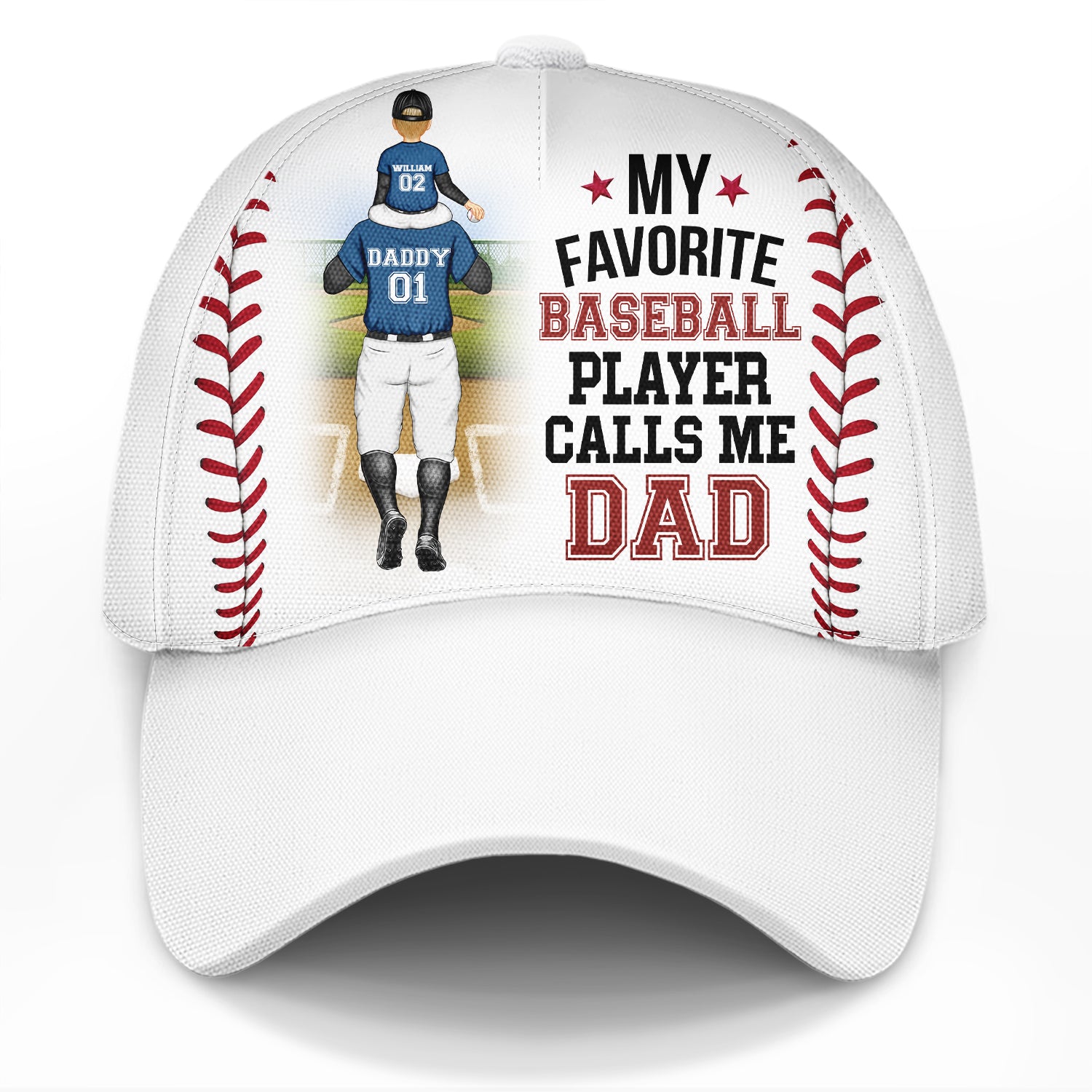 My Favorite Baseball Player Calls Me Dad - Gift For Father, Sport Fans - Personalized Classic Cap