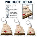 Papa Ours Maman Ours - Cadeau pour parents, père, mère, grand-père - Porte-clés en bois personnalisé