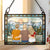 A Dad And His Kids A Bond That Can't Be Broken - Personalized Window Hanging Suncatcher Ornament