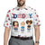 Stars And Stripes Daddy Papa - Personalized Polo Shirt