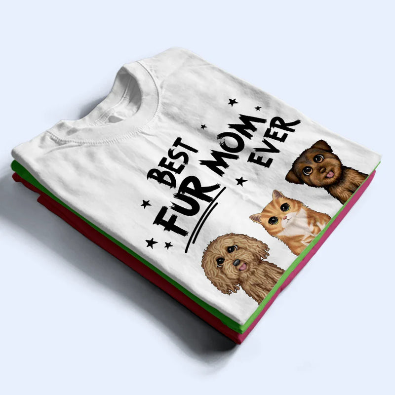 Best Dog Dad Ever Cute Cat Dog - Personalized T Shirt