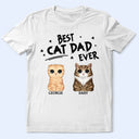 Best Dog Dad Ever Cute Cat Dog - Personalized T Shirt