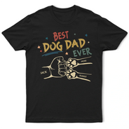Meilleur papa chien de tous les temps - T-shirt personnalisé