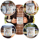 Custom Photo We Are No Returns Or Refunds - Personalized 14oz Stainless Steel Tumbler With Handle