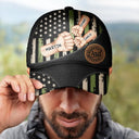 Best Dad Grandpa Ever Fist Bump - Personalized Classic Cap